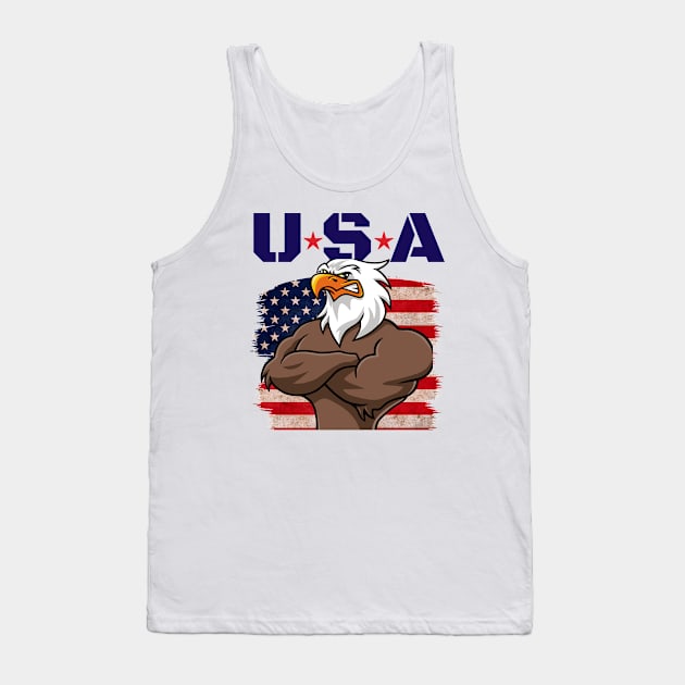 USA/EAGLE Tank Top by Faith & Freedom Apparel 